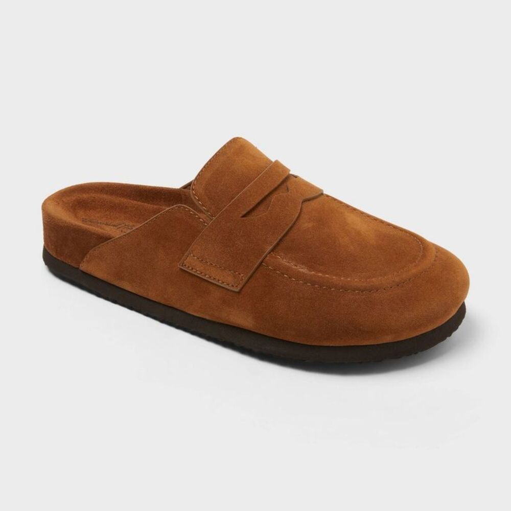 Women's Jean Clog Mule Flats - Universal Thread Cognac 7.5
